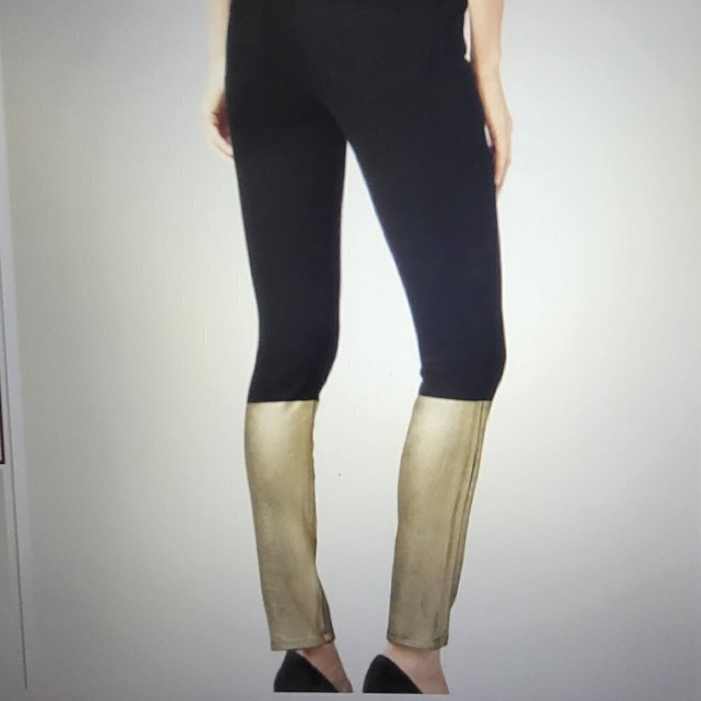 Paige Black Gold Coated Verdugo Skinny Jeans SIZE:27 NWT - Picture 2 of 9